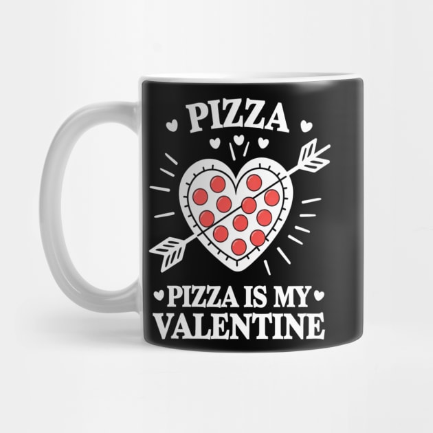 Pizza Is My Valentine Funny Valentines Day Heart by ArtistTee ⭐⭐⭐⭐⭐